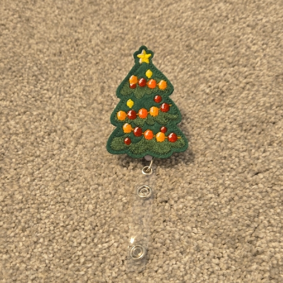 Accessories - Christmas Tree Badge Reel